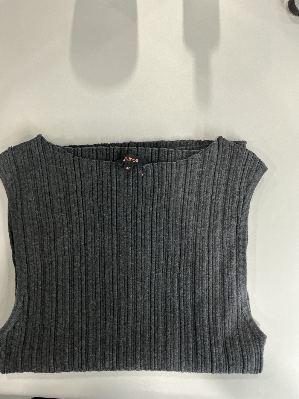 Cotton Cashmere Ribbed Tank - Picture 3 of 3